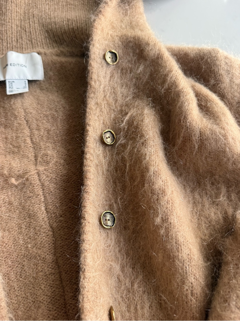 NWOT H&M Premium Mohair-Blend Cardigan - Picture 3 of 10